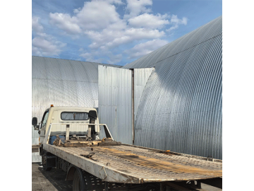 Оцинкованный арочный профнастил