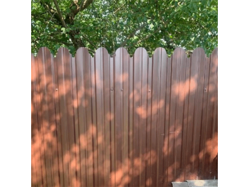 Фигурный профнастил для забора