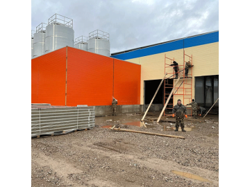 Стеновые сэндвич панели RAL1015-5005