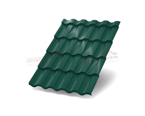 Металлочерепица Монтекристо-M-0.5 Viking E RAL6005
