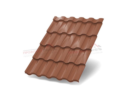 Металлочерепица Монтекристо-ML-0.5 Viking E RAL8004