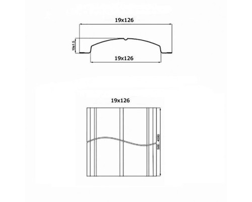 Штакетник металлический EVO-T 19х126-0.5 PURMAN RAL3011
