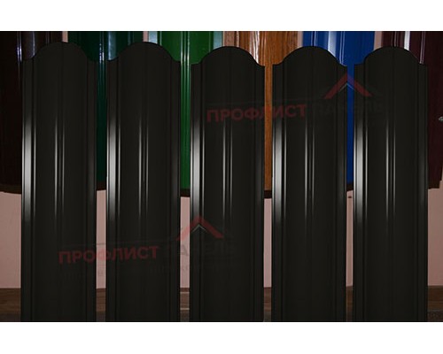 Штакетник металлический EVO-O 19х126-0.5 PURMAN RAL9005