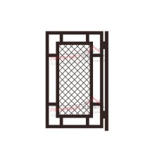 Калитка «Аврора» - каркас со сварной сеткой + 1 столб / RAL 8017 / 1.5м