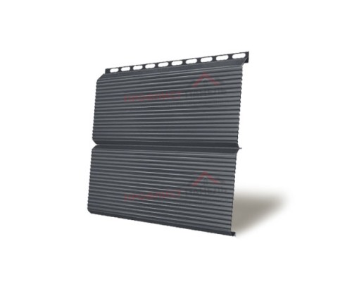 ЭкоБрус 0,345 гофрированный 0,45 PE RAL7024 мокрый асфальт