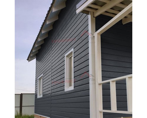 ЭкоБрус 0,345 гофрированный 0,45 PE RAL7024 мокрый асфальт