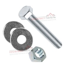 Комплект крепежа для винтовых свай М12х35 / шайба, гайка / ОЦ