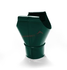 Воронка выпускная D150/100-0.6 Пластизол двухсторонний RAL6005