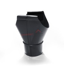 Воронка выпускная D150/100-0.6 Пластизол двухсторонний RAL7024