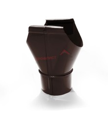 Воронка выпускная D150/100-0.6 Пластизол двухсторонний RAL8017