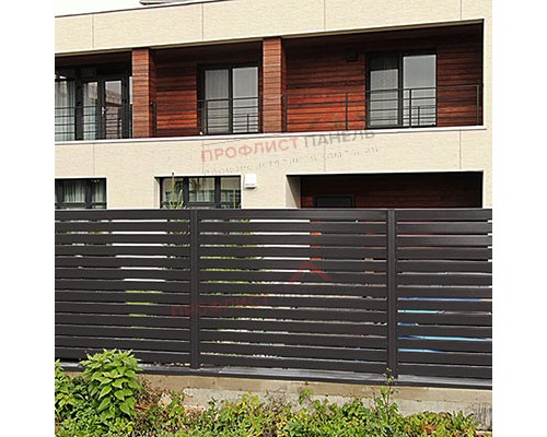 Ламель лицевая 150 жалюзи Texas 0,5 GreenСoat Pural RR 32 темно-коричневый (RAL 8019 серо-коричневый)