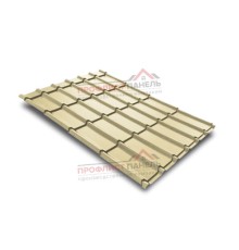 Металлочерепица Экоррей 0,3 мм, Полиэстер RAL 1014.