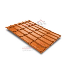 Металлочерепица Экоррей 0,3 мм, Полиэстер RAL 2004.