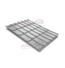 Металлочерепица Экоррей 0,4 мм, Полиэстер RAL 9006.