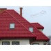 Металлочерепица камея 0,45 PE RAL 3003 рубиново-красный