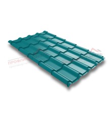 Металлочерепица камея 0,45 PE RAL 5021