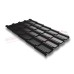 Металлочерепица камея 0,45 Drap RAL 9005 черный