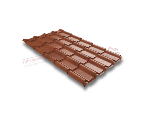 Металлочерепица камея 0,45 Safari Twincolor Brown Металлочерепица камея 0,45 Safari Twincolor Brown