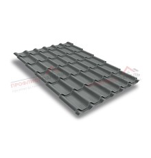 Металлочерепица классик плюс 0.5 Satin RAL 7005.