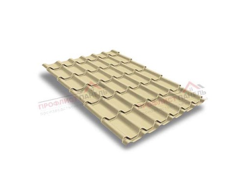 Металлочерепица классик 0,45 PE RAL 1014 слоновая кость Металлочерепица классик 0,45 PE RAL 1014 слоновая кость