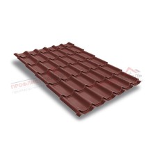 Металлочерепица классик плюс 0.5 Velur20 RAL 3009.