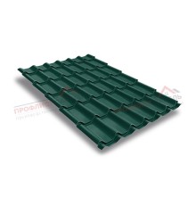 Металлочерепица классик плюс 0.5 Quarzit RAL 6005.