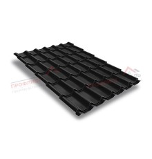 Металлочерепица классик плюс 0.5 Quarzit lite RAL 9005.