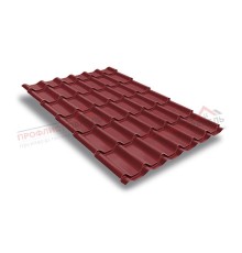 Металлочерепица классик 0,5 Satin RAL 3011 коричнево-красный