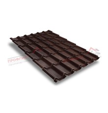 Металлочерепица классик плюс 0.45 Print Twincolor Cherry Wood.