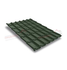 Металлочерепица классик 0,5 Velur RAL 6020 хромовая зелень