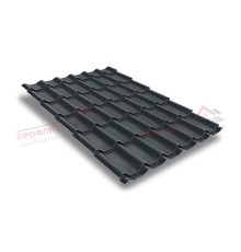 Металлочерепица классик 0,45 Drap RAL 7016 антрацитово-серый