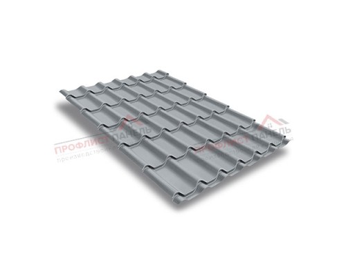 Металлочерепица классик 0,5 GreenCoat Pural Matt RR 21 светло-серый (RAL 7040 серое окно) Металлочерепица классик 0,5 GreenCoat Pural Matt RR 21 светло-серый (RAL 7040 серое окно)