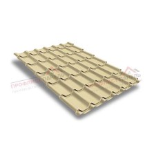 Металлочерепица классик плюс 0.45 PE RAL 1014.