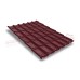 Металлочерепица классик плюс 0.5 Quarzit RAL 3005.
