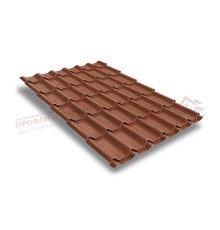 Металлочерепица классик плюс 0.5 Velur20 RAL 8004.