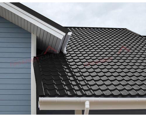 Металлочерепица классик 0,5 Velur RAL 9005 черный