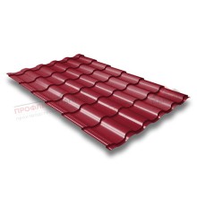 Металлочерепица кредо 0,45 PE RAL 3003 рубиново-красный