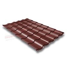 Металлочерепица кредо 0,5 Velur RAL 3009 оксидно-красный