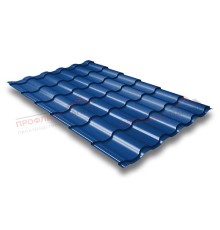 Металлочерепица кредо 0,5 Satin RAL 5005 сигнальный синий