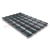 Металлочерепица кредо 0,5 Satin RAL 7016 антрацитово-серый