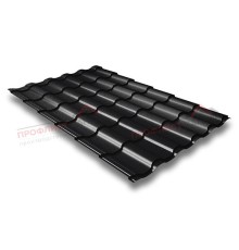 Металлочерепица кредо 0,5 Velur RAL 9005 черный