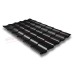 Металлочерепица кредо 0,5 Satin RAL 9005 черный