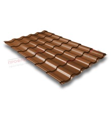 Металлочерепица кредо 0,5 Quarzit Cuprum Steel