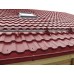 Металлочерепица квинта плюс c 3D резом 0,5 Satin RAL 3011 коричнево-красный.