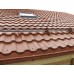 Металлочерепица квинта плюс c 3D резом 0,5 Velur20 RAL 8004 терракота.