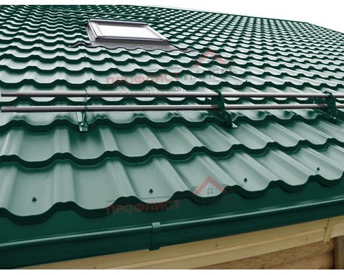 Металлочерепица квинта плюс c 3D резом 0,45 Drap RAL 6005 зеленый мох.