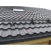 Металлочерепица квинта плюс c 3D резом 0,5 Satin RAL 7024 мокрый асфальт.