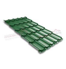 Металлочерепица квинта плюс 0,45 PE RAL 6002 лиственно-зеленый