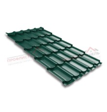 Металлочерепица квинта плюс 0,5 Satin RAL 6005 зеленый мох