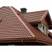 Металлочерепица квинта плюс 0,45 Drap RAL 8004 терракота
